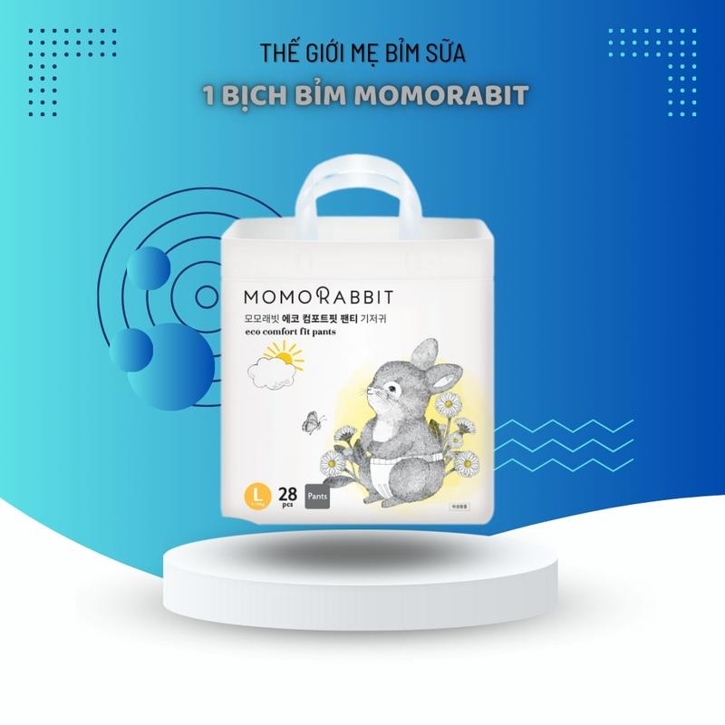 [TGMBS] 1 Bịch bỉm quần Momo Rabbit Hàn Quốc cao cấp cho bé