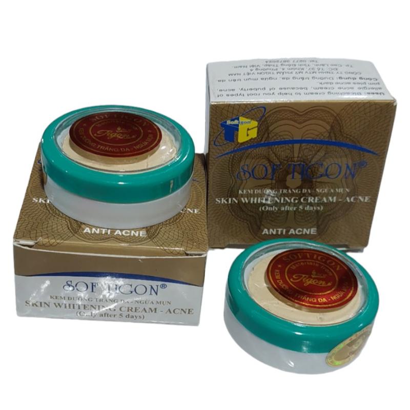 Sét 2 Hộp Kem Dưỡng Trắng Da Ngừa Mụn SOF TIGON