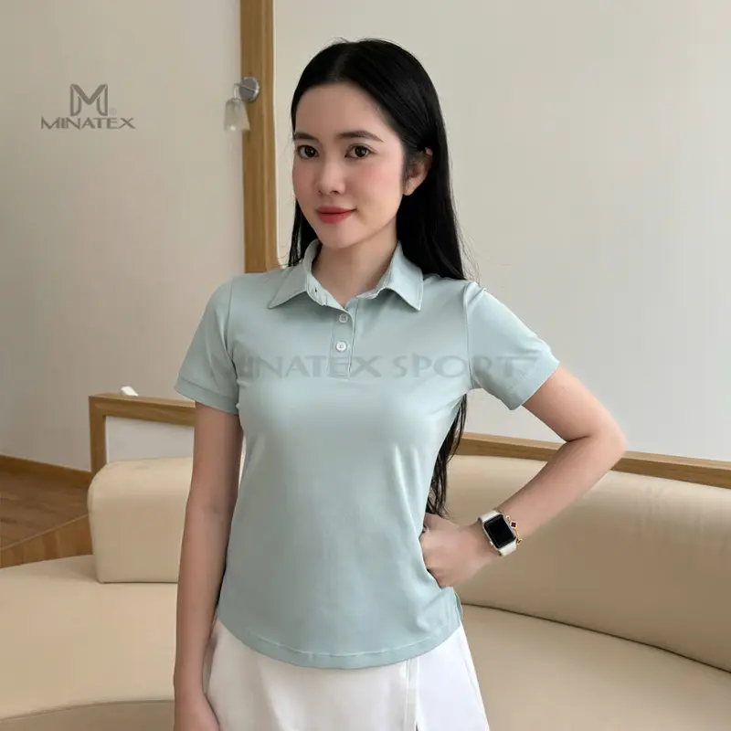 MINATEX - P5 - Áo polo thể thao, áo thun polo, vải mềm mỏng mát, co giãn 4 chiều thun không xù, mặc thoải mái cả đi làm 0