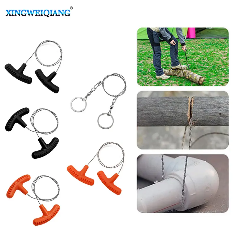 Stainless Steel Wire Saw Cutting Rope Chain Equipment For Emergency Travel Camping Hiking Outdoor Survive Tool