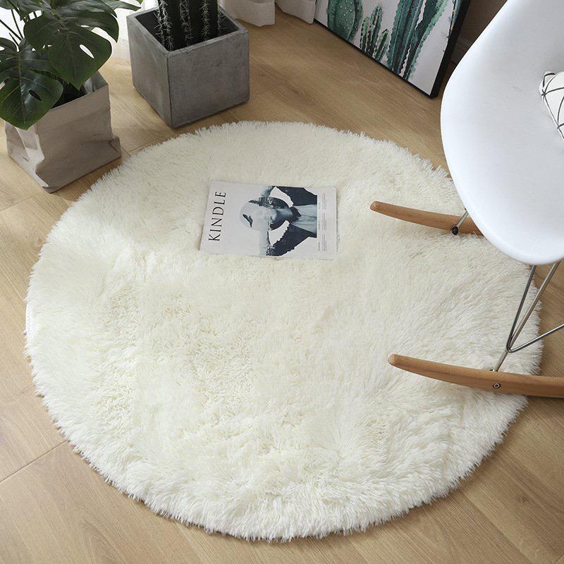 Product Introduction of Thảm Lông Tròn, Thảm Trang Trí Phòng Khách, Phòng Ngủ ( ĐƯỜNG KÍNH 1M ) 10