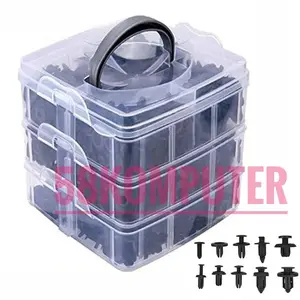 Universal Baut Rivet Mobil Klip Clip Kancing 620 PCS Clip Doortrim Bumper Dashboard Klip Fastener Panel Pintu Fender Bumper Set Kancing Klip Cilip Baut Rivet Mobil Universal Clips 620 PCS
