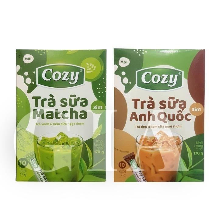  Trà Sữa Matcha trà sữa Anh Quốc Cozy 3in1 hộp 170g  10 gói x 17g  