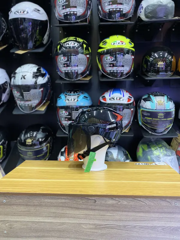 Mũ 1/2 đi phố ANDA  { Kiểu Dáng Giống YEMA } - Có Nút Tăng Chỉnh Size ( Free size 54cm _ 60cm ) - Tặng 13Tem KYT -  Helmet Nón Bảo Hiểm 3