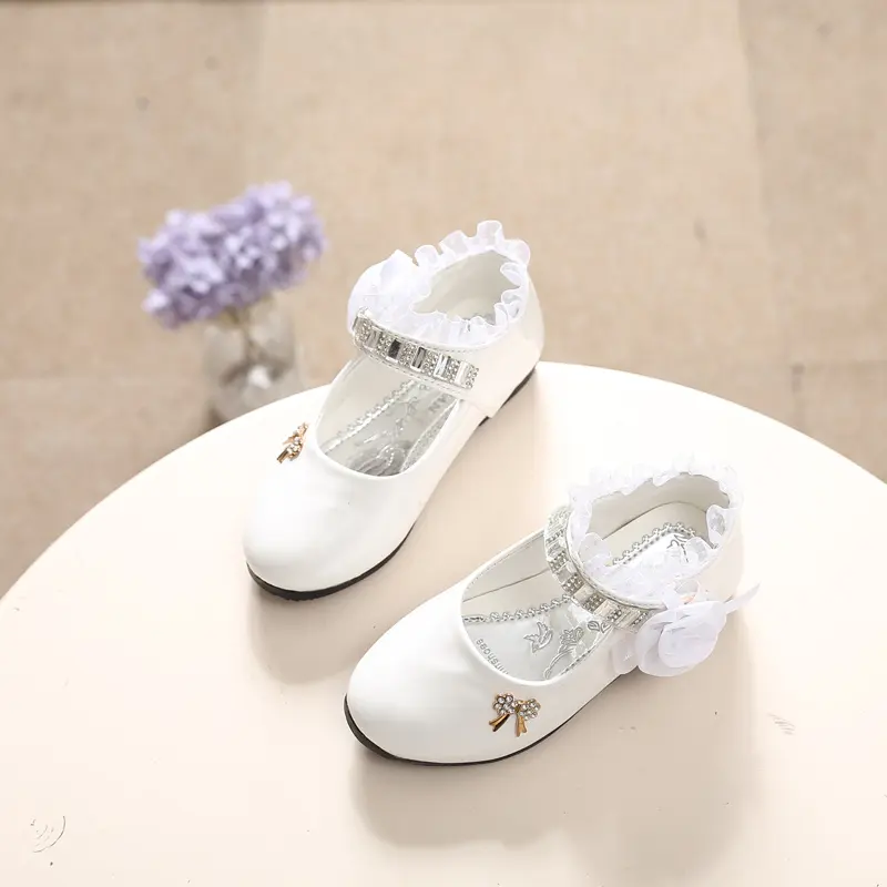 Giày Thường Ngày Biểu Diễn Cho Bé Gái, Hàng Mới Về, Phong Cách Hàn Quốc, Giày Da Hoa Cho Bé Gái Học Sinh, Thích Hợp Cho Mùa Lò Xo Và Mùa Thu, Giày Mới 3