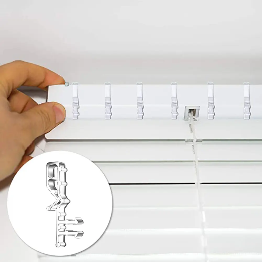 Clear Plastic Clips Retainer Holders For Home Use Long-lasting Support Multiple Windows Versatile Compatibility