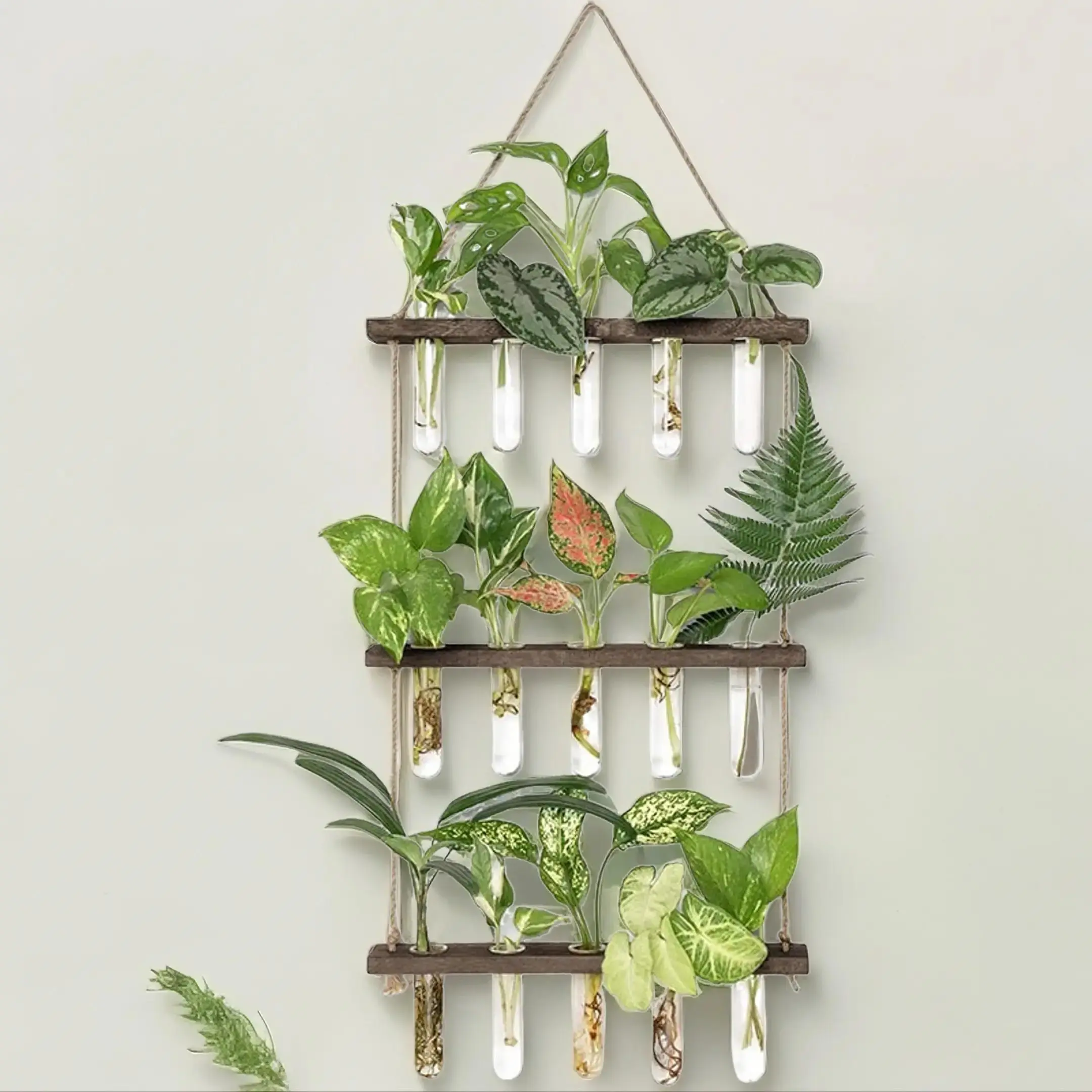 3 Tiered Hanging Plant Propagation Stations (1 Piece ), Home Decor Products Garden Plant Terrarium, Modern Home Accessories, Best Friend Gifts Design, Bedroom Decor