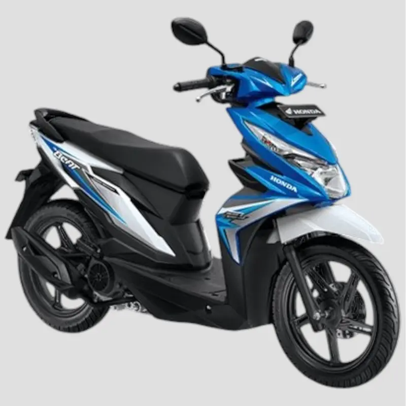 Striping Stiker Polet List motor honda beat fi esp iss idling 2018 biru putih stiker list motor standar kualitas termurah Barokah Sticker 2