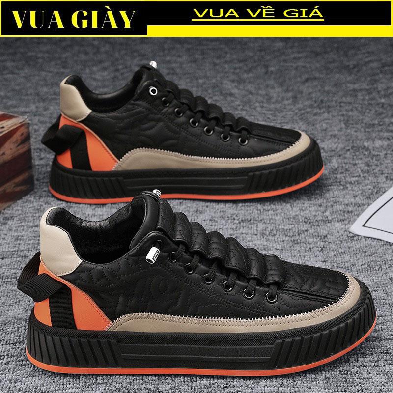 Giày Nam Đẹp 2024 Chất Da Lì Mềm và Êm Chân, Đế Khâu Bền Chắc VUA GIÀY - A61 Shoes Sneaker Đế Bằng Cao Su Jean