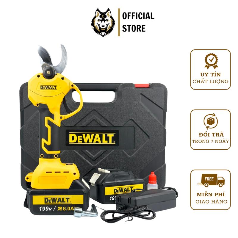 Máy cắt tỉa cành Dewalt New, kéo cắt cây dùng pin động cơ không chổi than siêu khỏe cho nghề làm vườn cây cảnh