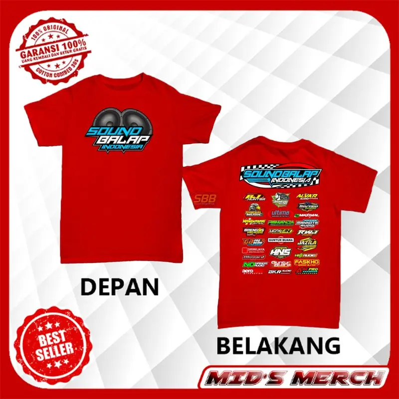 MM - Baju KAOS ANAK SOUND SYSTEM SOUND BALAP INDONESIA Audio Horeg Anak 1-14 Tahun Laki Premium Distro Katun | Cotton Combed 30s 6