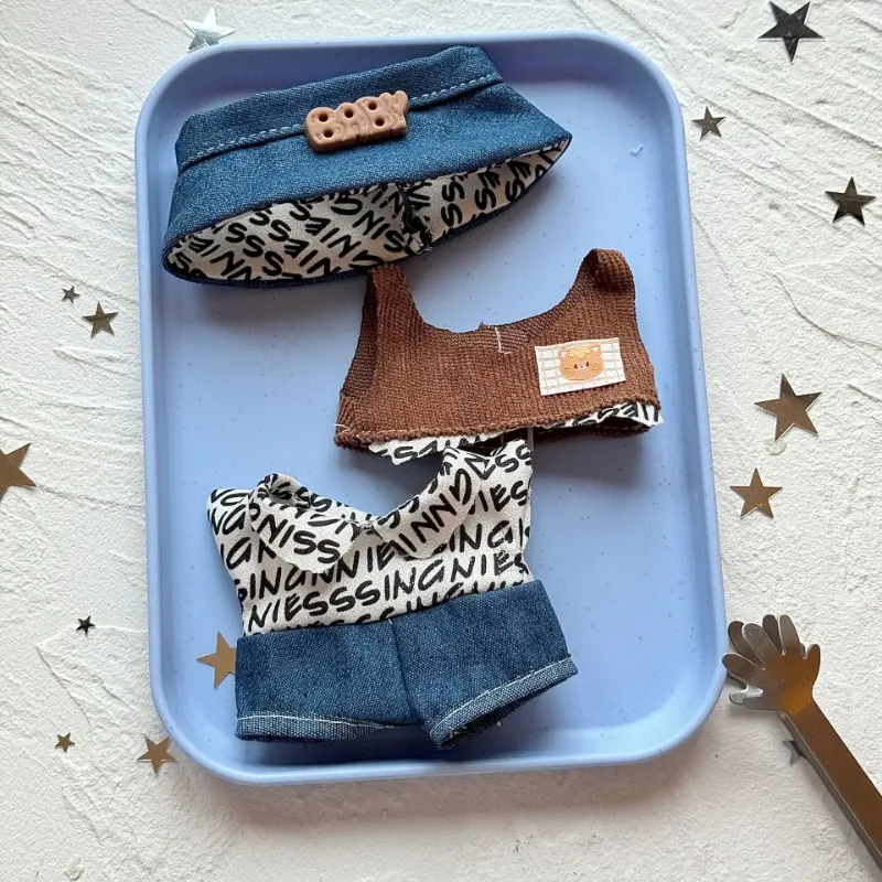 Quần áo búp bê, cho mèo Luky, Labubu và béba V3 Mini, Váy quần áo thời trang, Phụ kiện búp bê đồ chơi 5