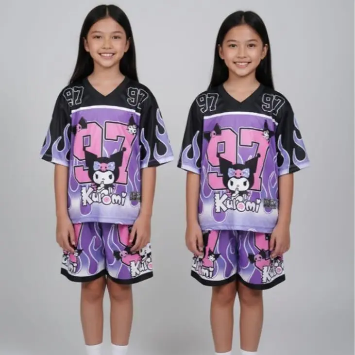 Free Name Stelan Anak Jersey Unisex Oversize Kuromi Terbaru (Bisa Castom Nama) One Set Free Name Setelan Outdoor Sport Dryfit Free Name Stelan Anak Jersey Unisex Oversize Kuromi Terbaru (Bisa Castom Nama) One Set Free Name Setelan Outdoor Sport Dryfit