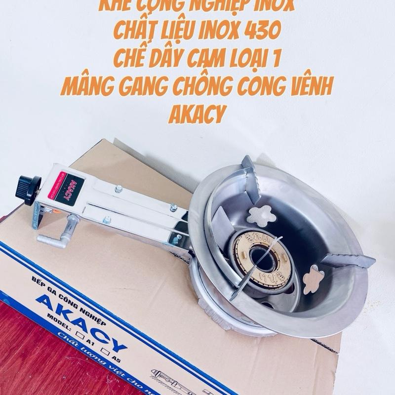 Bếp gas công nghiệp, Bếp khè inox 430.Lửa xanh. Chống rỉ sét.   Bảo hành 12 tháng Bếp Từ( inox 430 là dòng inox chịu nhiệt nên vẫn hút nam châm nhe)