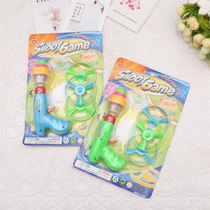 Internet Celebrity Trendy Children's Flying Toy Rotating Flashing Gyro UFO Gun Outdoor