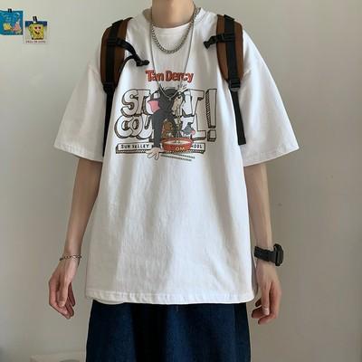 Áo thun nam, áo thun nữ, áo phông unisex tay lỡ form rộng oversize TOM2 7