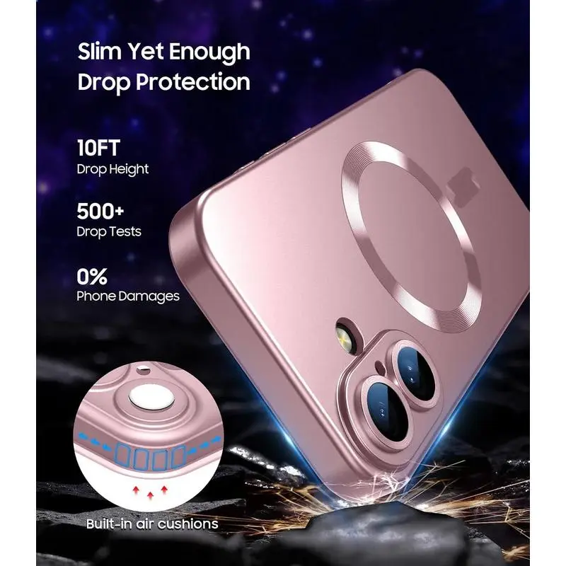 For Magsafe Magnetic Wireless Charge Phone Cases For iPhone 16 15 14 13 12 11 Pro Max Plus Case Camera Back Cover Accessories 3