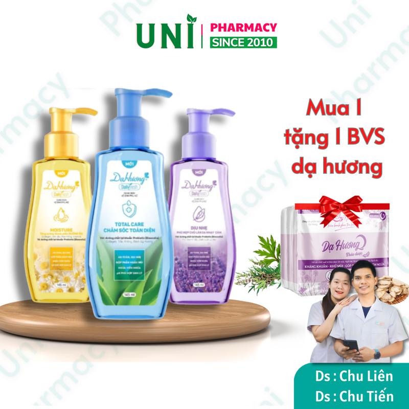 (Mua 1 tặng 1 BVS) Dung dịch vệ sinh Dạ Hương Daily Fresh Total Care - Moisture - Dịu nhẹ Giúp Chăm Sóc Toàn Diện