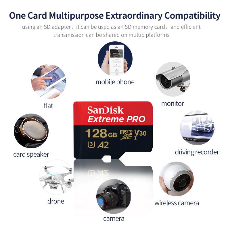 Thẻ nhớ Micro SD, Extreme PRO, 256GB UHS-I, 512GB, 1TB, 64GB, TF Card, Class10, U3, V30, A2, cartao de memoria 8