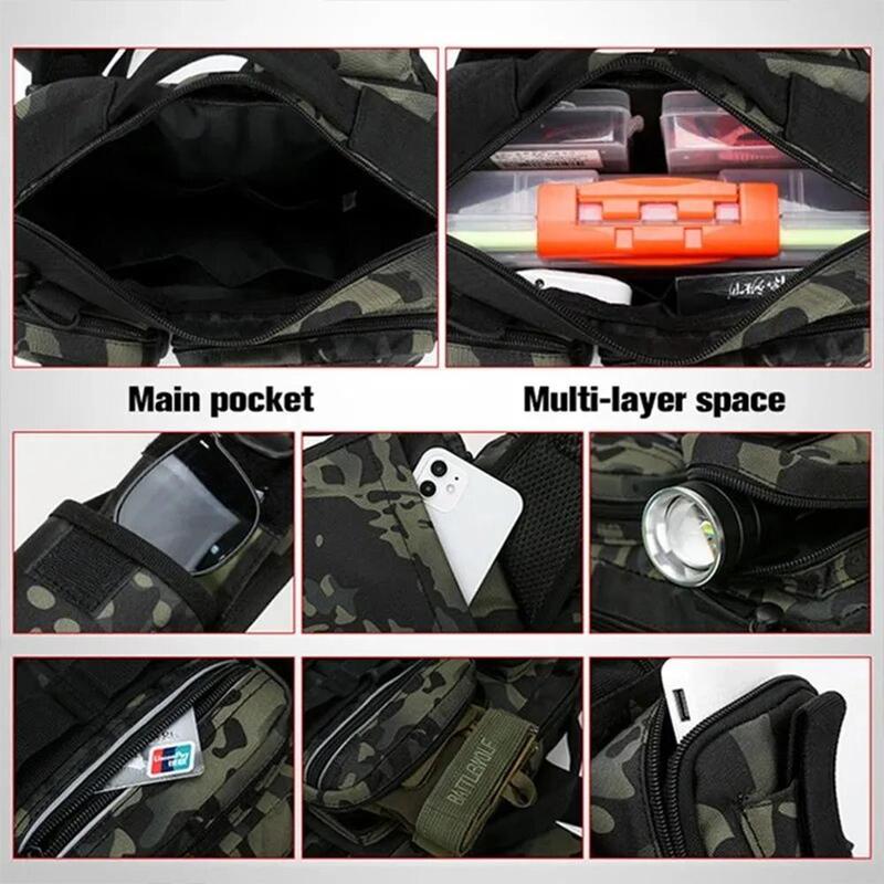 Product Introduction of Outdoor Multifunctional Fishing Bag, Large Capacity Tackle Storage Bag, Fishing Gear Storage Bag, Fishing Accessories Bag 9