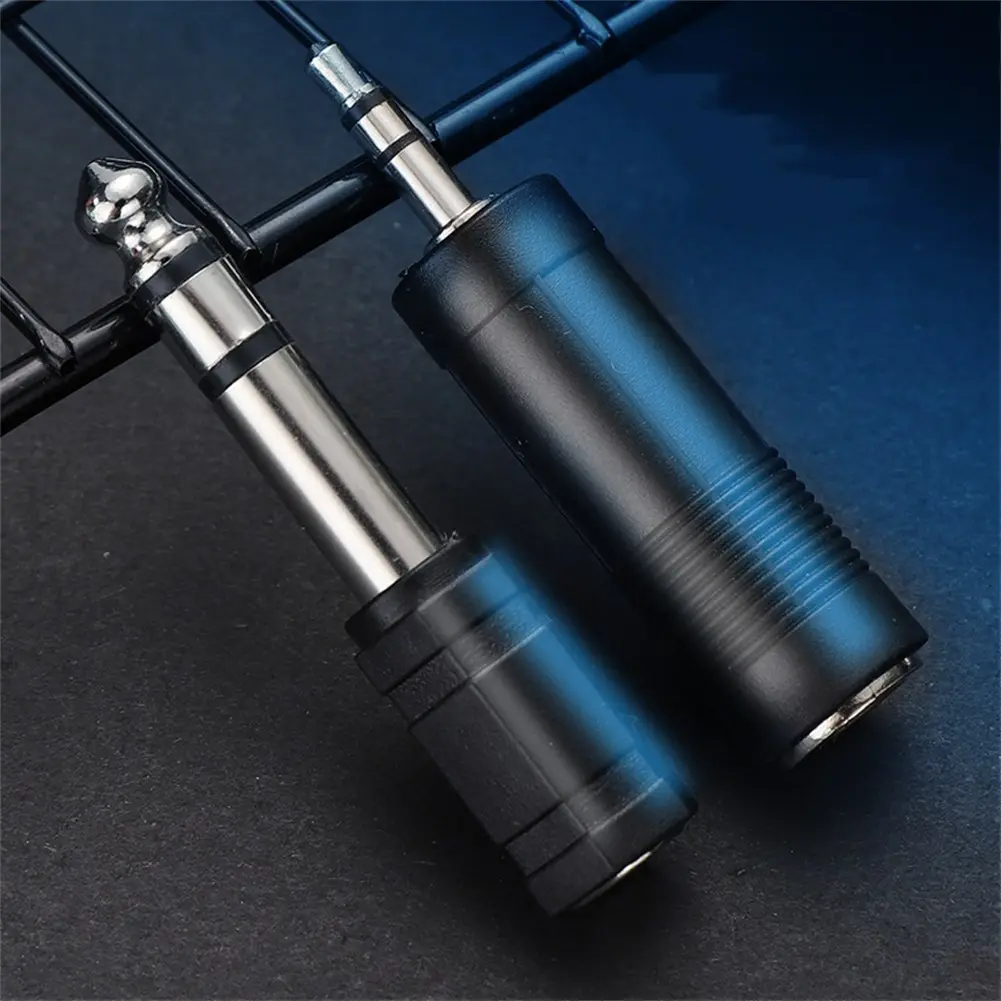 3.5mm Female to 6.35mm Male Stereo Headphone Audio Adaptor Microphone Connector