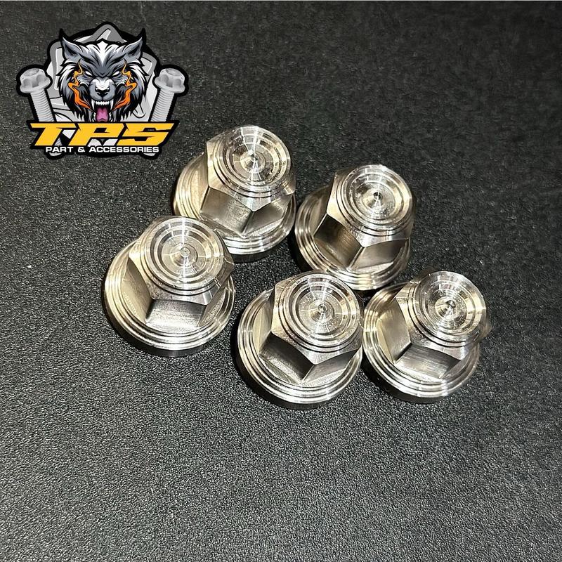 Tán Bít V2-V3 inox 304 Thương Hiệu TPS gắng được nhiều vị trí trên xe máy của bạn giúp xe cứng cáp và sáng bóng và tạo điểm nhấn sang trọng cho xe