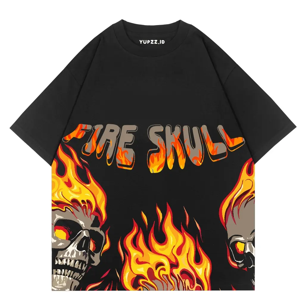 FIRE SKULL HITAM