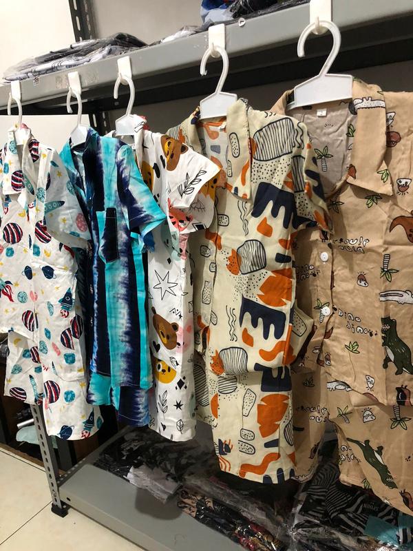 Oneset Kemeja anak unisex bahan rayon full printing 2