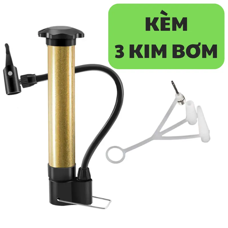 Ống Bơm Mini Kèm Kim Bơm Bóng Đá, Bóng Chuyền, Xe Đạp Nhỏ Gọn 5
