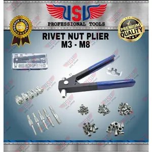 VSV Tang Rivet Nut Set Rivet Nut Setter Riveter M3-M8 Riveting Tool Nu