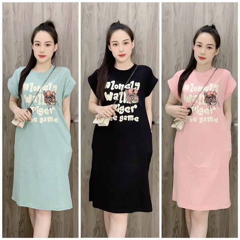 Váy Suông Chữ Chuột Chất Thun Mát Nữ tiktok trend dstt0001 Women Dress