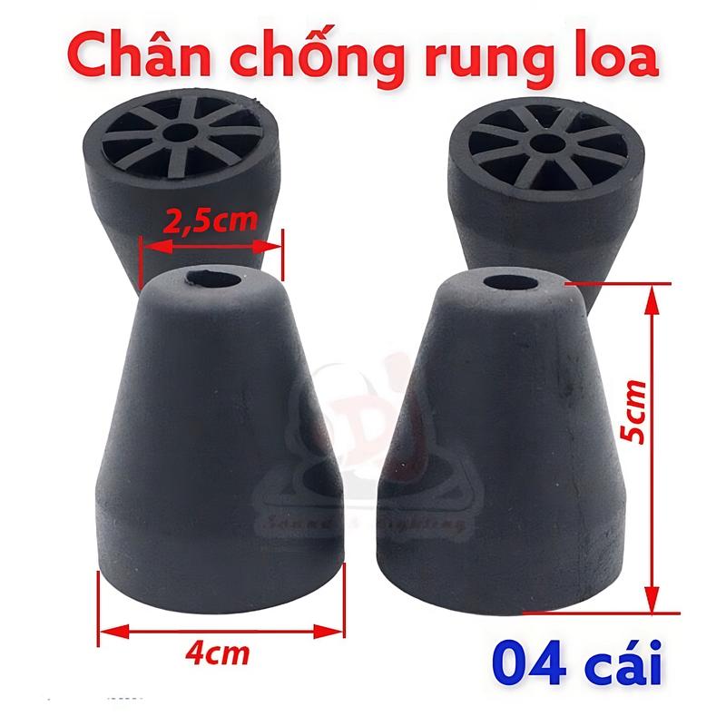 Chân đế chống rung loa, cục cao su nhựa 04 cái Phụ Kiện họng gió - Chất lượng cao