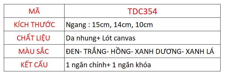 Product Introduction of Túi xách nữ đeo chéo có quai cầm chất nhung kèm gấu mây_tdc354 0