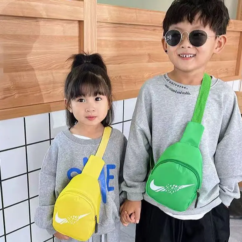 New Children's Chest Bag Kindergarten Boys and Girls Single Shoulder Crossbody Bag Fashionable Waist Bag Travel Coin Purse Bags