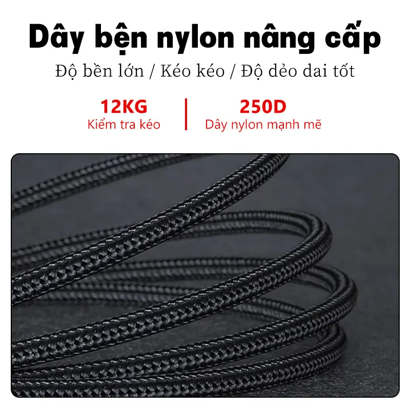 Dây cáp sạc ba trong một hỗ trợ sạc nhanh đa năng cho Android Type-C và iPhone - Usb 6