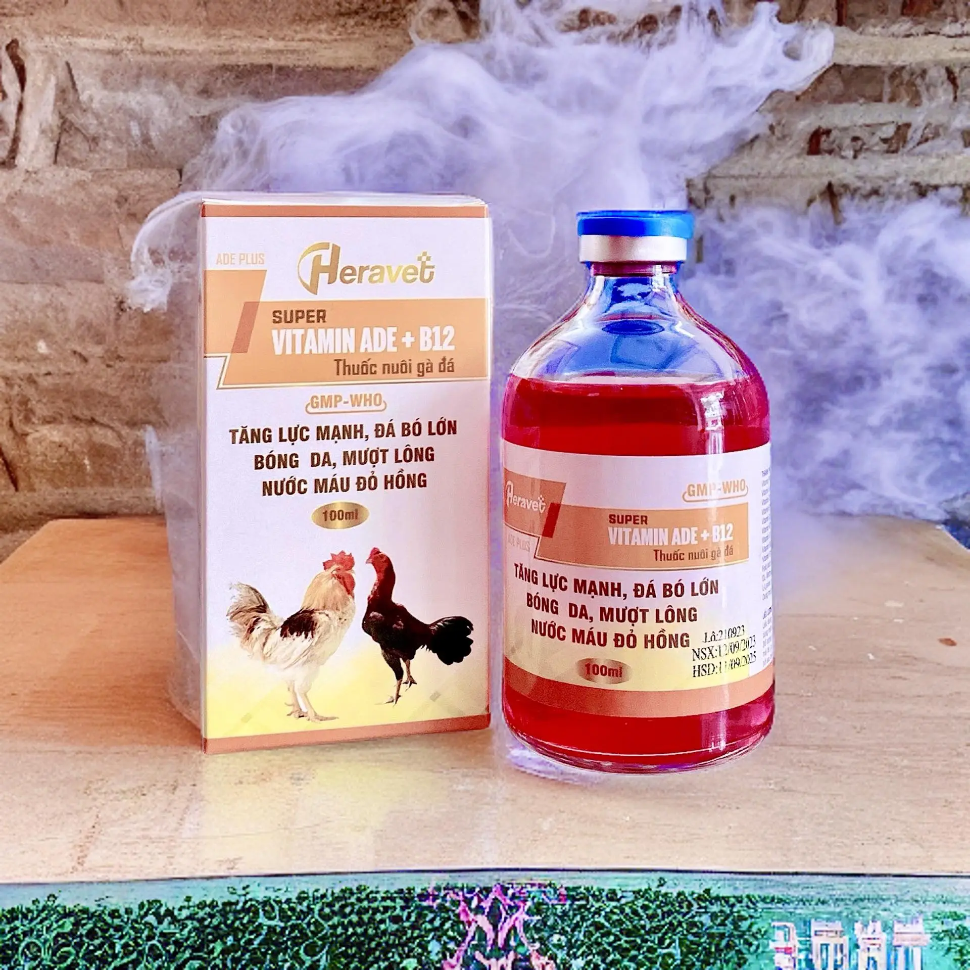 Vitamin ADE+B12 - giúp gà tăng bo,tăng lực, hửng gà, bóng da, mượt lông chai 20ml và 100ml