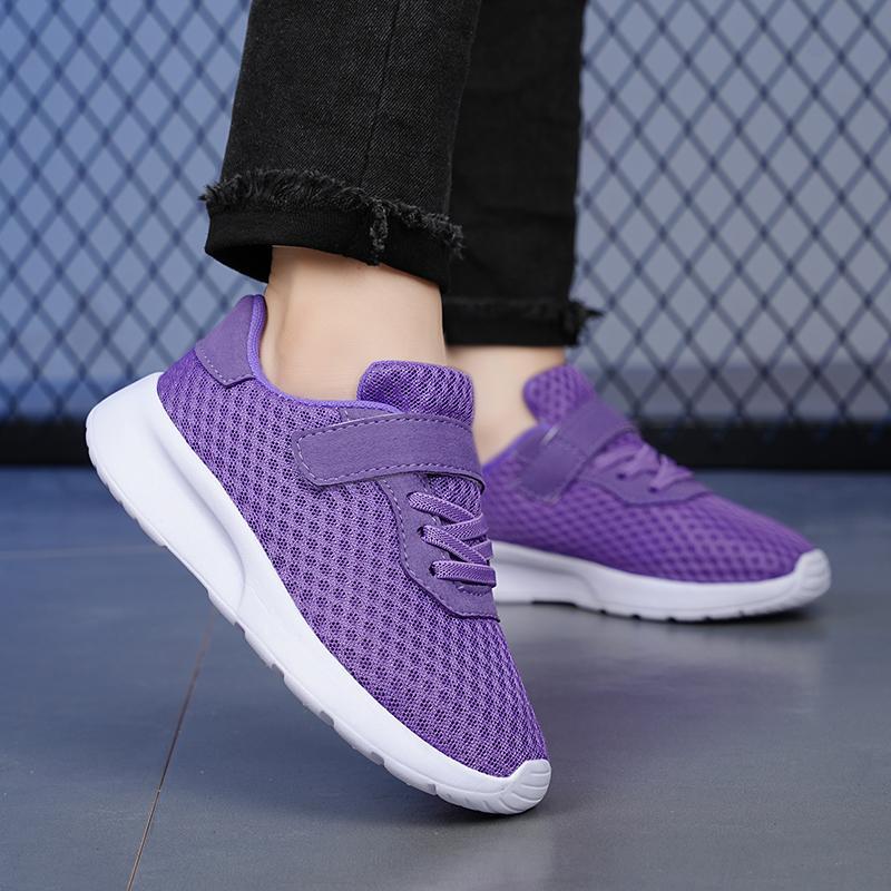 Product Introduction of Sport Kids Girl Shoes Breathable School Children Casual Shoes Soft Sole Pink Non-slip Children Running Sneaker 17