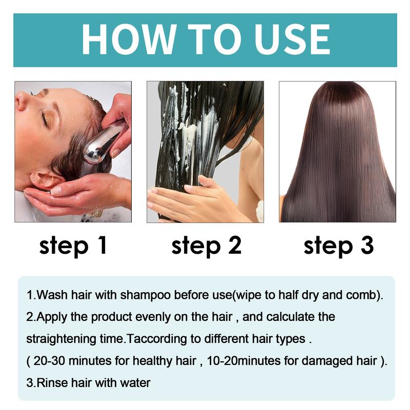 Product Introduction of Protein straightening cream, straight hair, soft and no clipping, no hair damage, gentle softener Gel Haircare 2