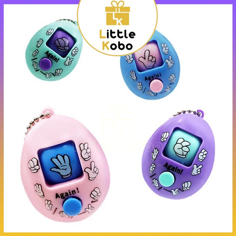 Đồ Chơi Móc Khóa Trứng Oẳn Tù Tì Bấm Nút Kéo Búa Bao Dân Gian Đeo Ba Lô Đồ Chơi Trẻ Em Giải Trí