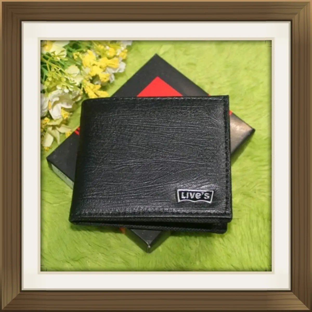 {RAHAYU KUDUS}Dompet Pria Super Premium BONA Hitam Kulit Kartu