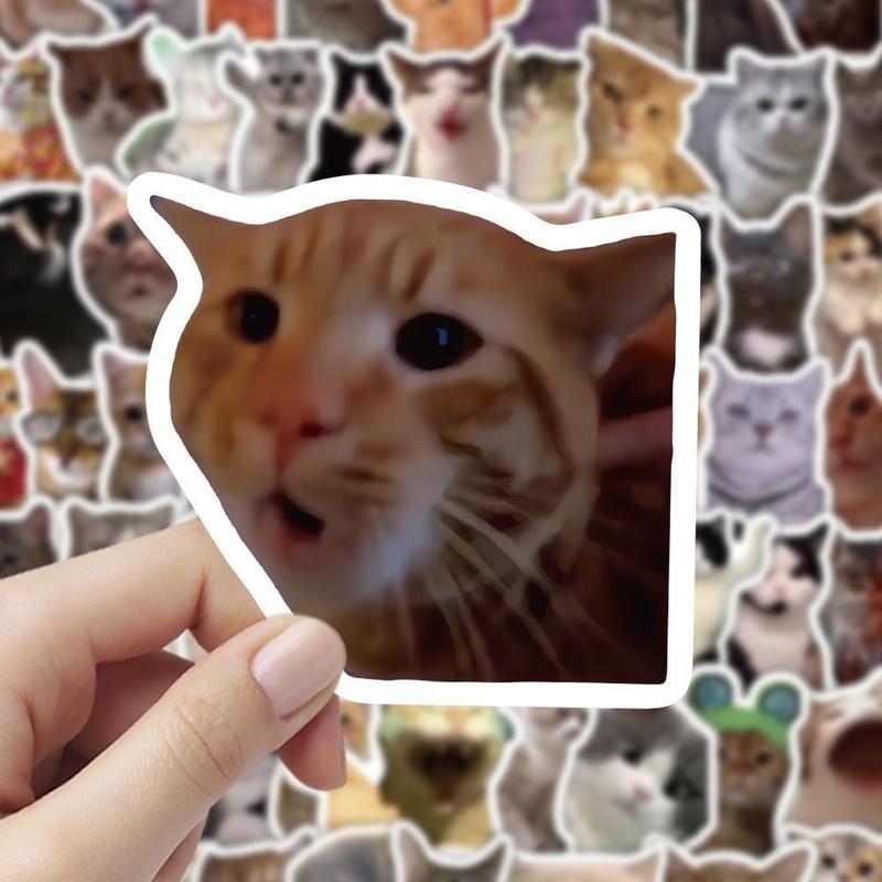 Set Pelekat Kucing Comel, 500pcs, Kreatif dan Lucu, Sesuai untuk ...
