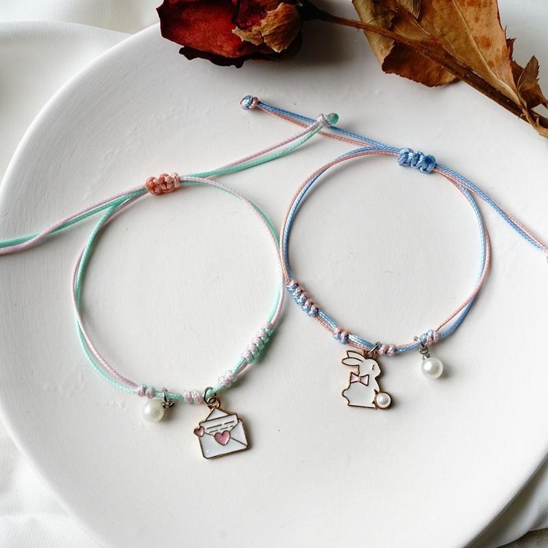 Product Introduction of Cute Student Star Moon Girlfriends' Bracelet Two Three Four Korean Style Mori Style Bracelet Ins Non-Fading Gifts 6