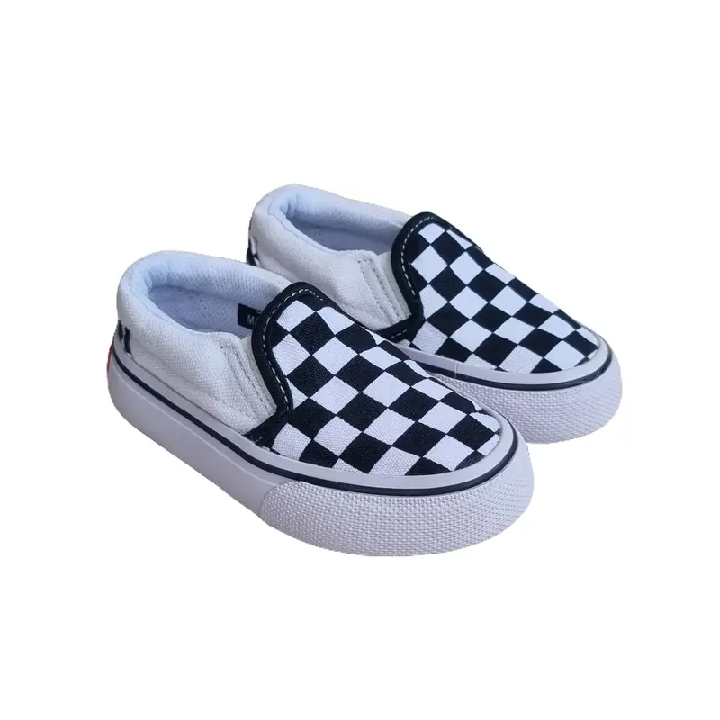 Sepatu Anak Bayi Laki-laki Perempuan Slip On Catur Cream Size 16-20 5
