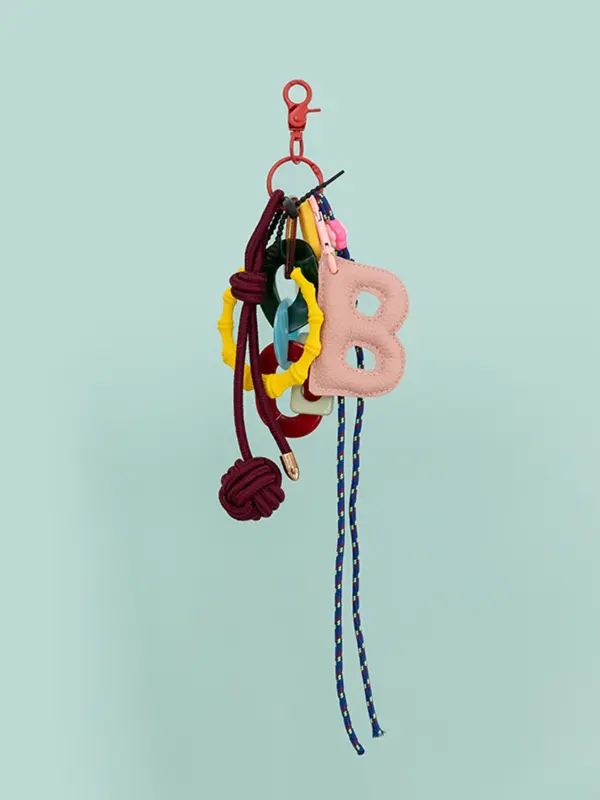 Letter Designed  Bag Charm, Fashionable Bag Keychain for Women & Men, Trendy All-match Bag Accessories for Birthday Gift 7