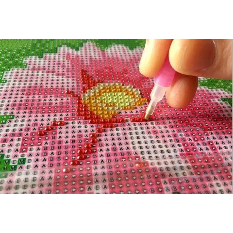 Tranh Cha Mẹ - Tranh Đính Đá 5D Tự Hoàn Thành Kích Thước 40x30cm - Tranh Gắn Đá DIY 8