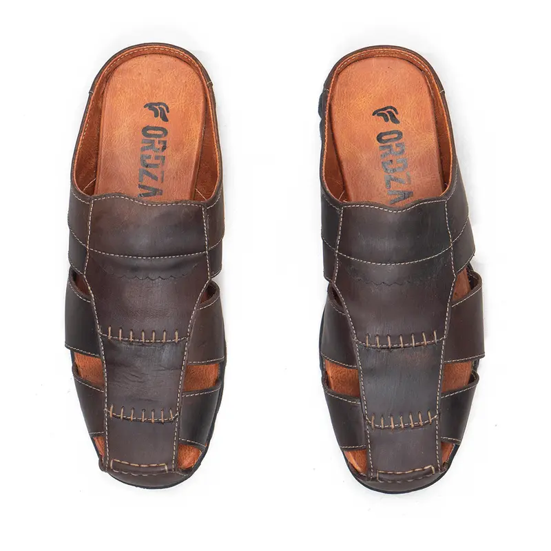 Sandal Slop Pria Kulit Asli / Sendal Slop Sandal selop BT506 5