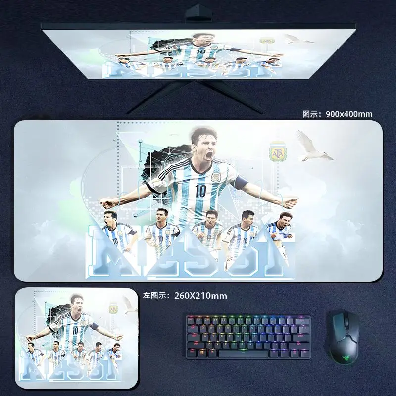 Tấm Lót Chuột Ngoại Cỡ World Cup, Ngôi Sao Bóng Đá Tùy Chỉnh, Massey C Ronemar, Cạnh Khóa, Dày, Ins, Chất Lượng Cao Và Chất Lượng Cao