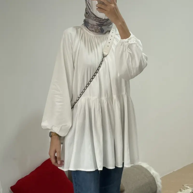 Maisa Ruffle Blouse - rayon twill premium Baju 1