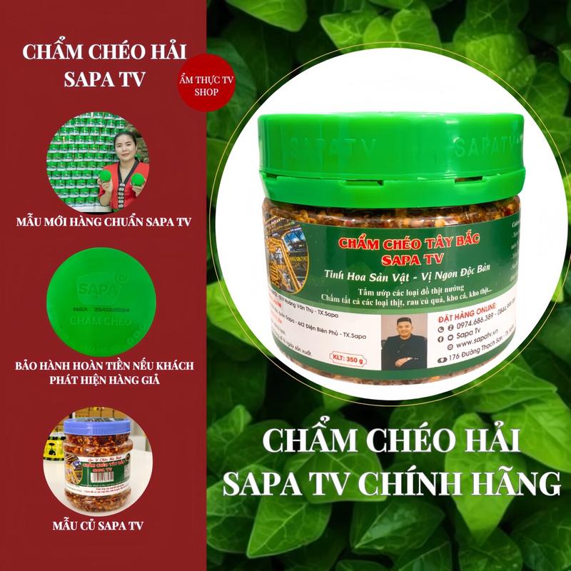 Chẩm chéo Hải Sapa TV - Đặc sản Tây Bắc gia vị mắc khén hạt dổi. Loại 350g. Cay thơm. chamcheo taybac