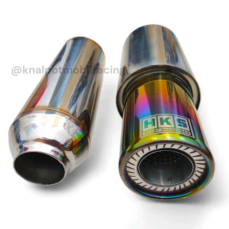 HKS Sport Knalpot Mobil Racing Tipe Bass Soft untuk Kendaraan Harian Anda suara adem Motorcycle 1
